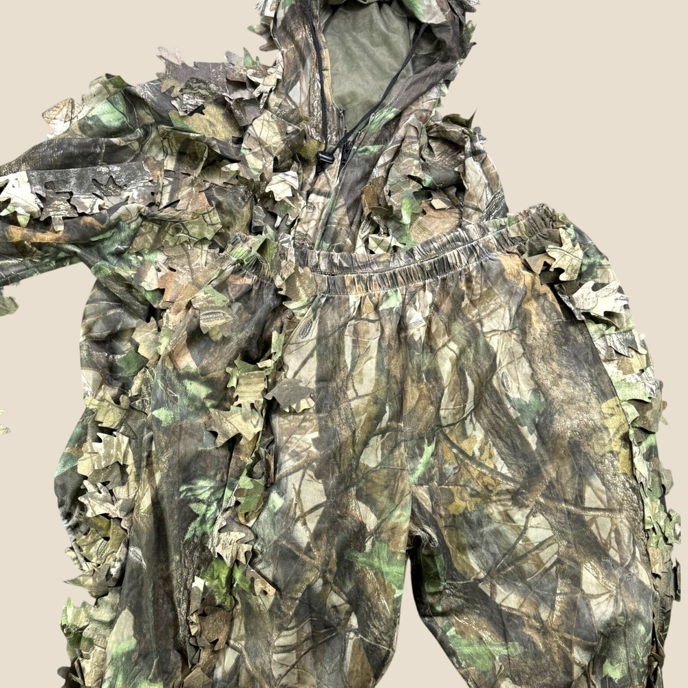 Remington Leafy Camo Ghillie Suit Hunting Jacket Pants Men 2X/3X Real Tree HD